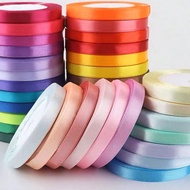 25 Yards/Roll 1cm Width Silk Ribbon For Bows Braids Gift Wrapping Cake Decoration, Back To School Va