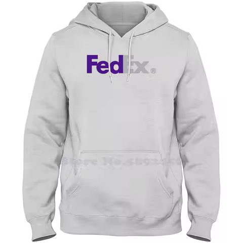 FedEx Logo Fashion Sweatshirt Hoodie Top Quality Graphic 100% Cotton Hoodies