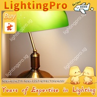 【LightingPro】 Nostalgic American RETRO study table work reading desk lamp old Shanghai Bank green be