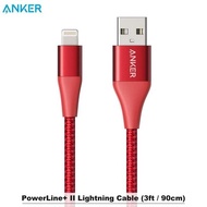 ANKER POWERLINE II Lighting MFI Kabel Charger Iphone ORI Charger Aukey