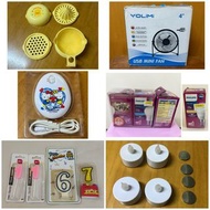 Piyo Piyo 黃色小鴨嬰幼兒食物調理器、迷你金屬4吋小風扇USB Mini Fans、2013Hello Kitty暖手寶暖蛋、Philips飛利浦 LED慳電燈泡、數字蠟燭、塑膠蠟燭