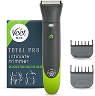 Veet Total Pro Men's Waterproof Shaver with USB Charger, Suitable for Groin, Chest, Back, Arms, Legs