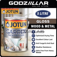 5L Jotun Gardex Premium Gloss Wood &amp; Metal (Gloss) | Cat Kayu &amp; Besi (Kilat) | Cat Minyak