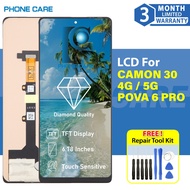 LCD SCREEN DISPLAY FOR TECNO CAMON 30 4G CL6 / TECNO CAMON 30 5G CL7 / TECNO POVA 6 PRO LI9
