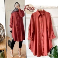 Monis Fisa Tunik Bahan Katun Rayon Atasan Wanita Terbaru Tunik Murah