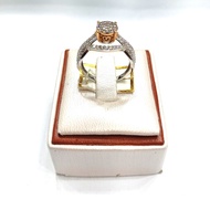 cincin italy emas putih asli 18k-750 DIAMOND GOLD AND JEWELLERY