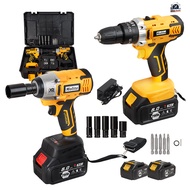 (แพ็คคู่) MOLITA สว่านไร้สาย 3 ระบบ 298V +บล็อกแบต 298V แบตเตอรี่ 2 ก้อน บล็อกไฟฟ้า บล็อกไร้สาย สว่า