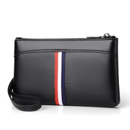 GFS store Mens clutch bag fashion casual clutch envelope bag Korean soft leather handbag trendy new 