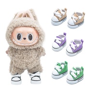 Labubu canvas shoes 17cm Cotton Doll Belle Pendant Baby Clothes Labubu canvas shoes 10cm Cotton Doll