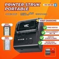 MOKA POS PRINTER BLUETOOTH / PPOB POS THERMAL 58MM VSC MP-58M PRINTER KASIR / ALAMAT