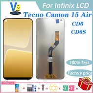 LCD Screen For Tecno Camon 15 Air LCD Replacement Touch Screen Digitizer Assembly CD6 CD6S Replaceme
