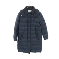 【二手】Prada PRADA 羽絨外套 29Y899 海軍藍尼龍長羽絨外套 女款 二手 B