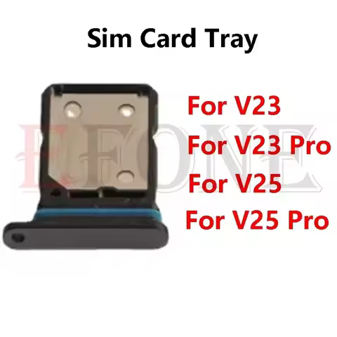 10pcs For ViVO V23 V25 V25e Pro 5G SIM Card Tray Reader SD Holder Slot Pin Adapter Replacement Parts