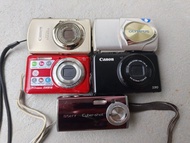 Canon ixus 870is s90 Olympus umini 400 Sony dsc-L1 GE J1458w digital camera ccd 數碼相機 vintage classic