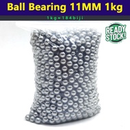 【Stok Sedia】Wholesale Galas Bebola 1kg Ball Bearing 11mm ≈184biji Carbon Steel Material