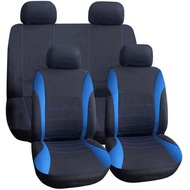 9PCS / 5-seater car seat cover-WIRA / SAGA OLD / ISWARA / SAGA BLM / FLX / WAJA / MYVI OLD / MYVI LAGI BEST / AXIA SE / AXIA G (full set) seat cover front and rear fully enclosed Sarung Kusyen Kereta
