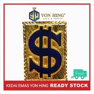 Cincin Biscuit Dollar Design India Emas 916 18.36G / Saiz 23 Yon Hing