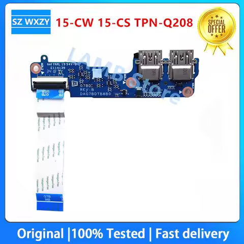 For HP 15-CW 15-CS TPN-Q208 Laptop Interface USB Board DAG7BDTB8B0 DAG7BFTB8C0 DA0G7BTB6D0 DA0G7BT6D