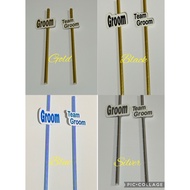 Groom/Team groom paper straw,13pcs