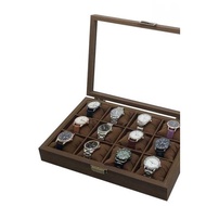 Watch Storage Box Storage Organizer Watch Box 12 Grid Watch Box/ Contains 12 Watch Slots Premium Wat