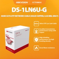 Hikvision DS-1LN6U-G 305M CAT6 UTP NETWORK CABLE SOLID COPPER, 0.55 MM