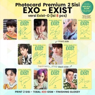 (8 PCS) EXO EXIST Photocard - Premium PC 2 Sides Unofficial Kpop Merch Card