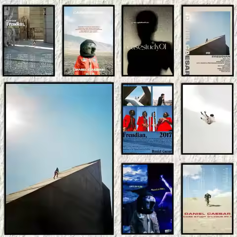 D-Daniel Caesar Music Album Freudian Poster HD art sticky wall waterproof home living room bedroom b