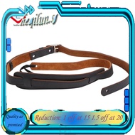 Durable Leather and Metal Buckle Electric Guitar Strap Belt Shoulder Pad Adjustable Vintage Guitar Straps