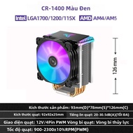 JONSBO CR1400 Color CPU Cooler 92mm PWM Fan 4 Ống Dẫn Nhiệt Bộ Tản Nhiệt Tháp 126mm Cho Intel LGA170