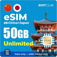 Japan and South Korea eSIM travel data SIM cards with large data allowances
