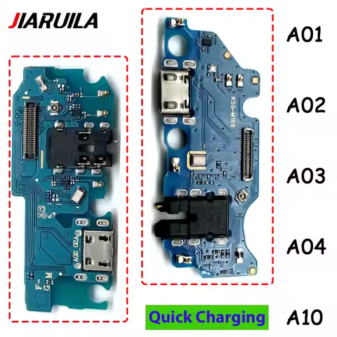 USB Charging Port Charger Dock Connector Board Flex For Samsung A01 A02 A02s A03 A03s A04 Core A04S 