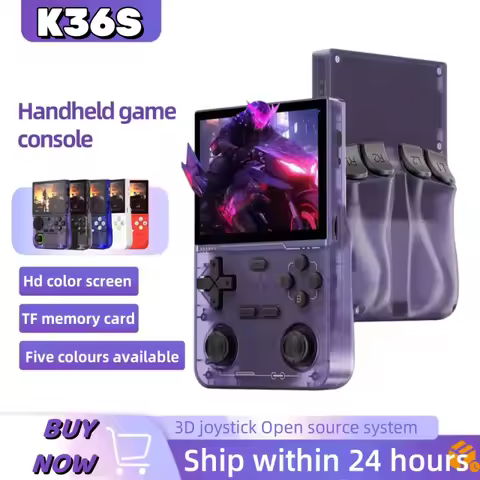 K36S Retro Handheld Game Console 128GB HD IPS Screen 3.5 Inch Linux Open Source Portable Handheld Ga