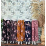 KULOT PLISKET MOTIF BUNGA // KULOT WANITA MOSCREPE IMPORT // CELANA KULOT PLISKET JUMBO BISA COD
