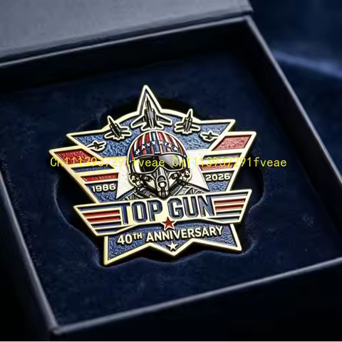 2026 New Top Gun Maverick Enamel Pin & Top Gun 40th Anniversary Keychain Brooch Lapel Badge Gifts Fo