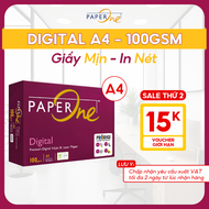 Giấy in A4 PaperOne Digital 100gsm - Ream 500 tờ giấy A4 định lượng cao phù hợp in laser in phun