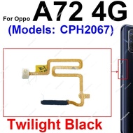 Fingerprint Sensor Flex Cable For OPPO A72 A74 A76 A77 A77S 4G 5G Touch Power Button Finger Print Se