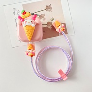Cute Melody Charger Protectors Charger Protective Case for iPhone 40W Adapter 17pro Max