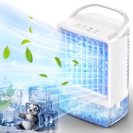 迷你喷雾加湿冷风机 冷风机家用便携式空调扇USB水冷风扇