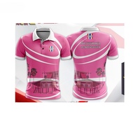 Village Fund Collar Polo Print Shirt 7 Days 7 Colors No4