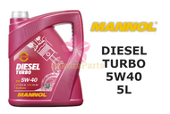 MANNOL 7904 DIESEL TURBO +ESTER 5W40 Fully Synthetic Engine Oil 5L (MADE IN GERMANY)