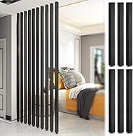 YVYKFZD Aluminum Slats Wall Post Partitions Screens Room Dividers, Privacy Screens Columnar with Adj