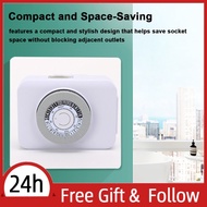 Supergoodsales Indoor Mechanical Outlets Timer 24-Hour Programmable Plug-in Switch Support 15-Minute