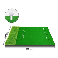 Postplaza 2Plus High-Density PP Turf Golf Practice Mat 2-Level Chip & Drive Simulated Green Grass fo