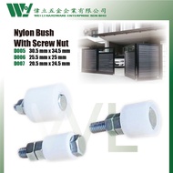Nylon Bush With Screw / nylon roller sliding / door gate sliding / pagar pintu roda / nylon bush series with screw nut