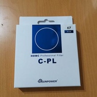 送拭鏡布 SUNPOWER TOP1 CPL 偏光鏡 公司貨 67mm