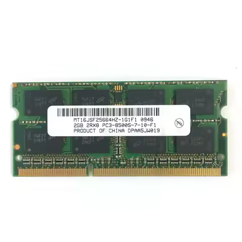 DDR3 2GB PC3 8500S 1066Mhz 2gb Laptop Memory 2G pc3 8500S 1066 MHZ Notebook Module SODIMM RAM Micron