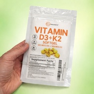 VITAMIN D3 K2 Microingredient Vitamin D3 + K2 Contents 300 Softgels Original Vitamin D3 5000iu + 100