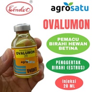 Ovalumon 20 ml Injeksi Obat Hormon Estradiol Pemacu Penggertak Birahi Estrus Hewan Betina Sapi Kuda 