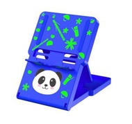 Switch遊戲機折疊支架-(3D浮CH-NS-037)-深藍--熊貓（浮雕）+彩盒