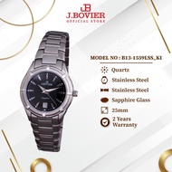 J.Bovier Stainless Steel Sapphire Glass Quartz Women Watch B13-1559LSS_KI